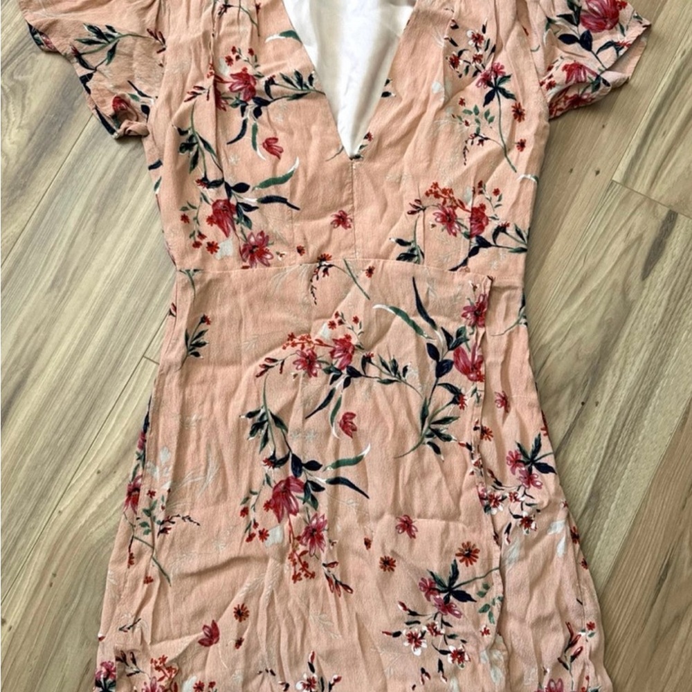 Soft Peach Wrap Sundress